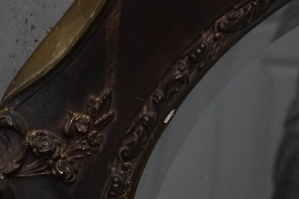 Ornate Oval Wall Mirror