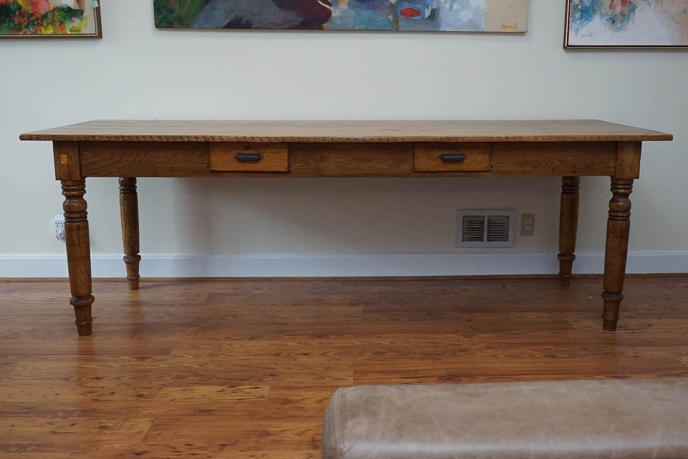 Antique Oak Farm Table