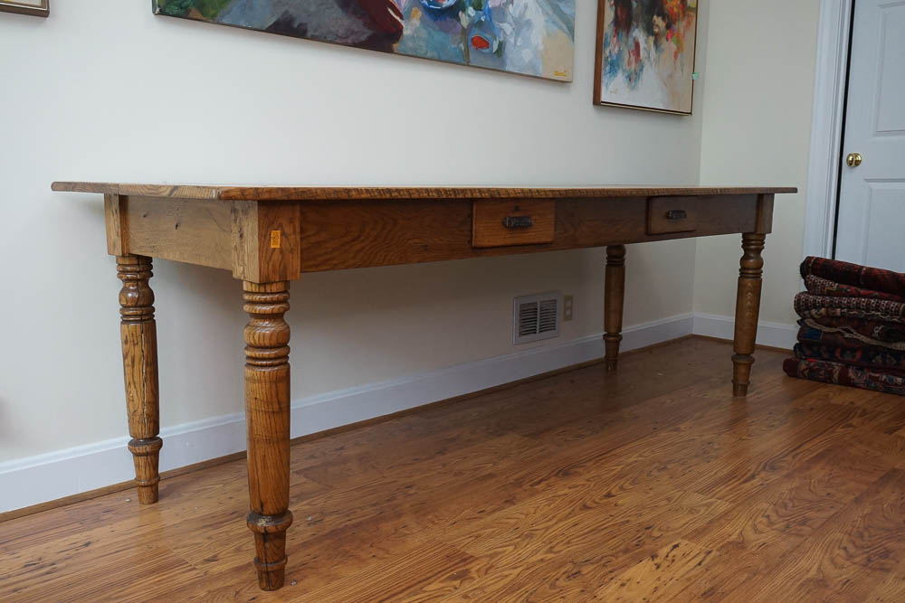 Antique Oak Farm Table