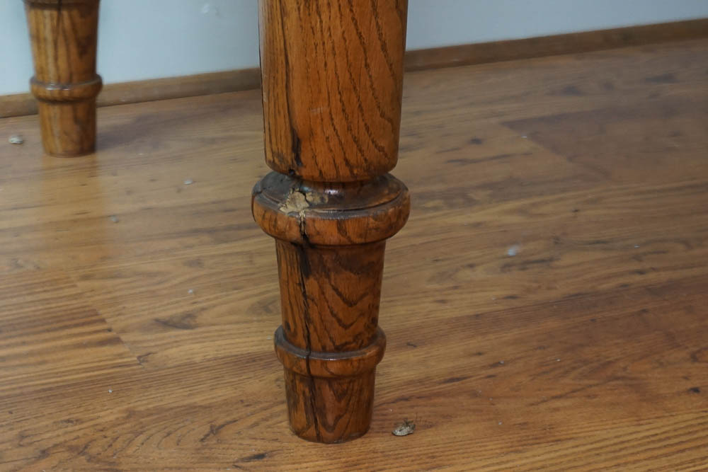 Antique Oak Farm Table