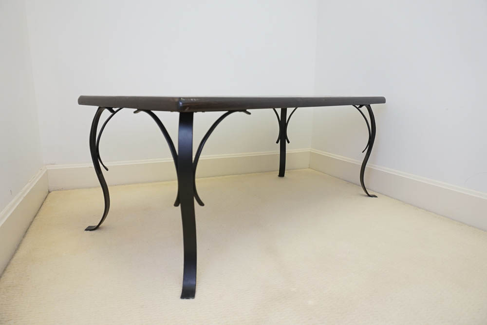 Faux Stone Top Coffee Table