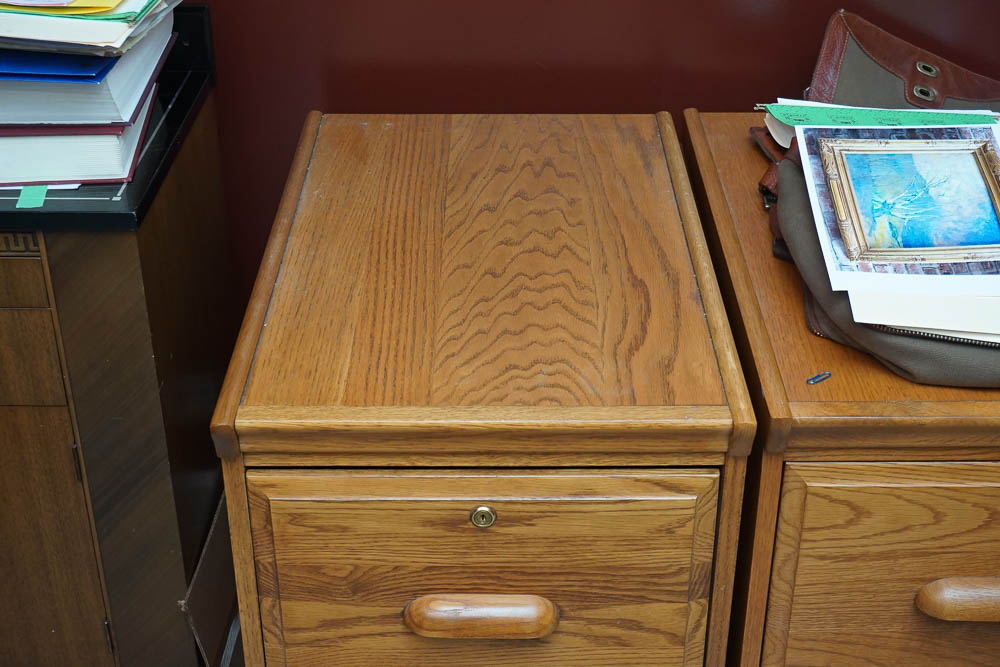 Oak Filing Cabinet
