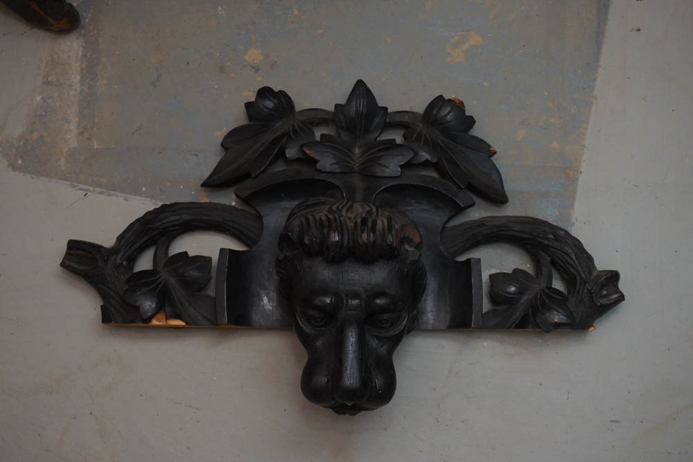 Victorian Style Carved Wood Easel