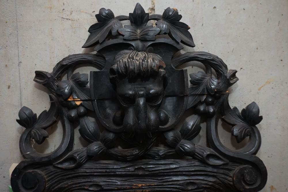 Victorian Style Carved Wood Easel