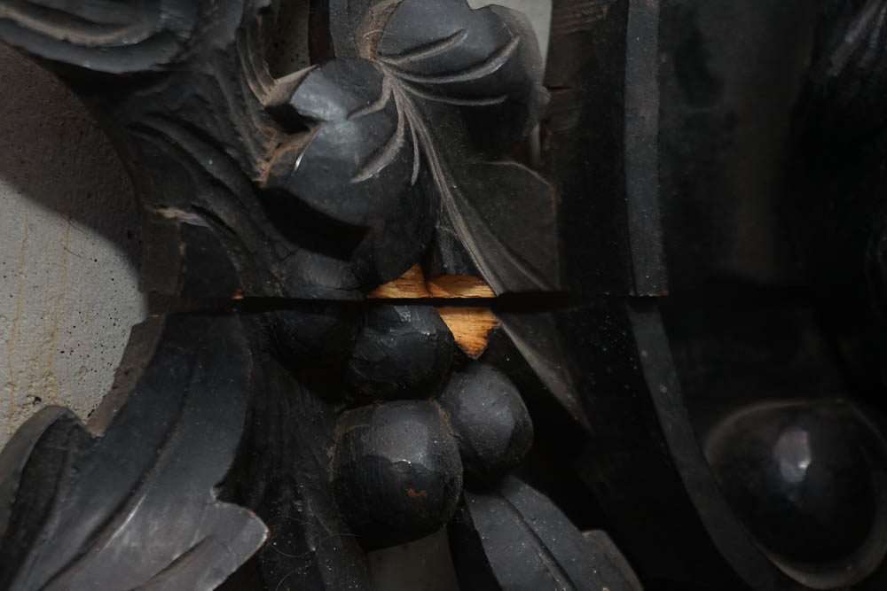 Victorian Style Carved Wood Easel