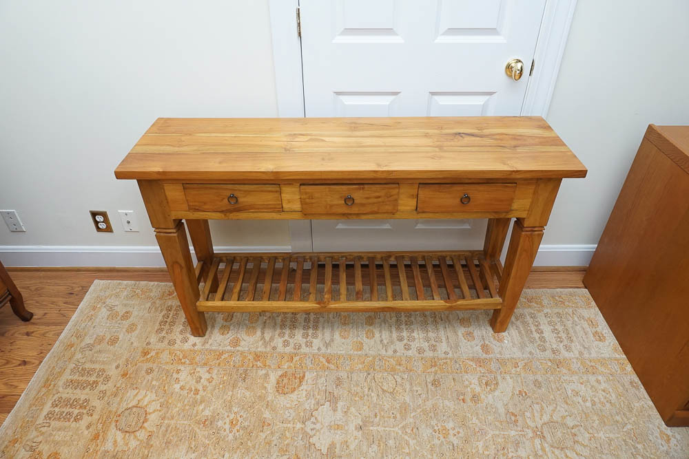 Mission Style Rustic Console Table