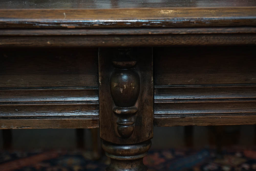 Handcrafted 12 ft. Walnut Harvest Table