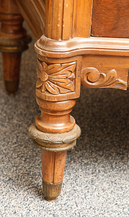 Louis XVI Influenced Chest of Drawers with Marble Top