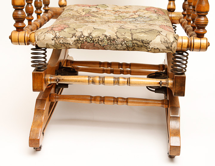 Antique Victorian Glider Rocking Chair