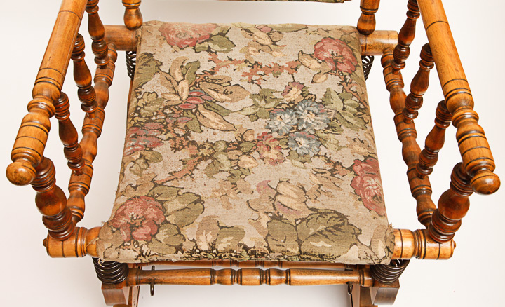 Antique Victorian Glider Rocking Chair