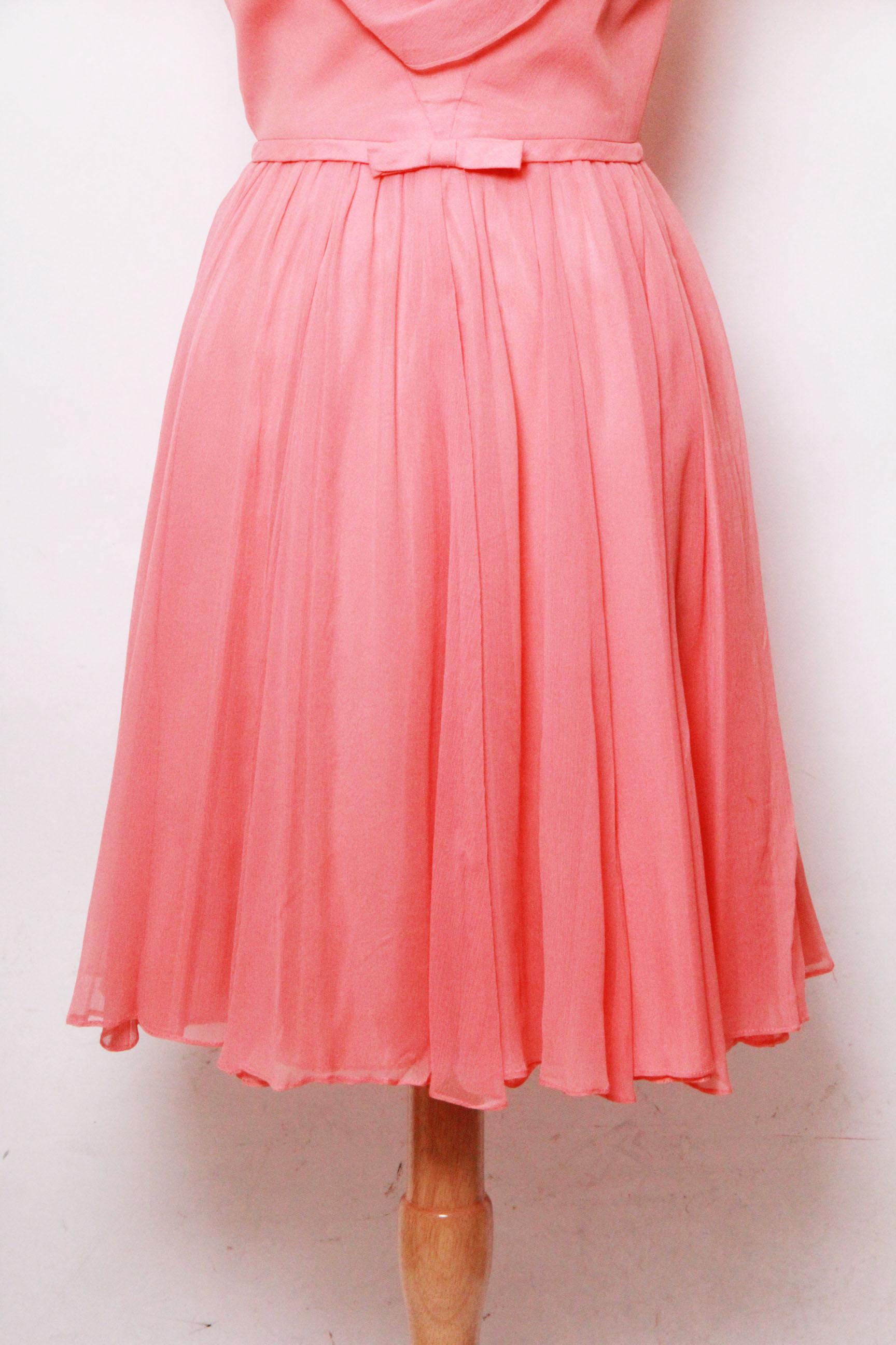 Vintage Emma Domb Peach Party Dress