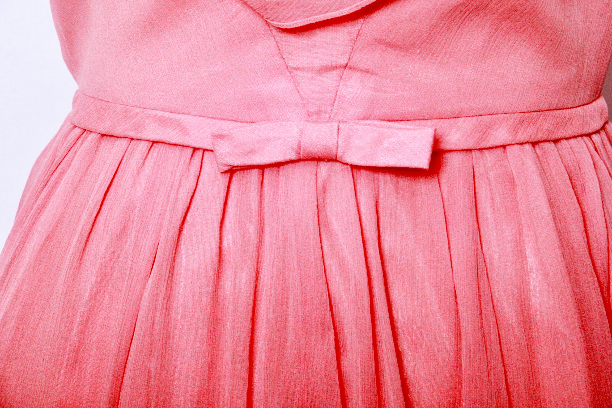 Vintage Emma Domb Peach Party Dress