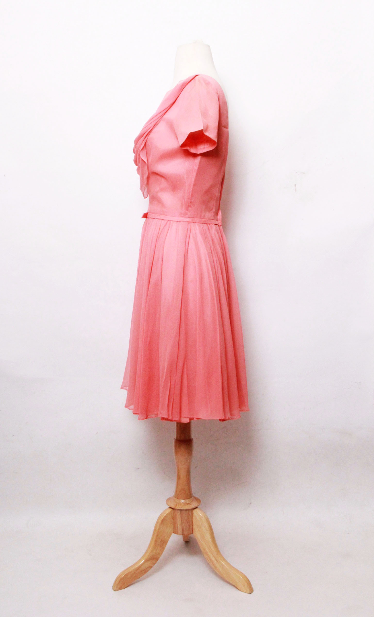 Vintage Emma Domb Peach Party Dress