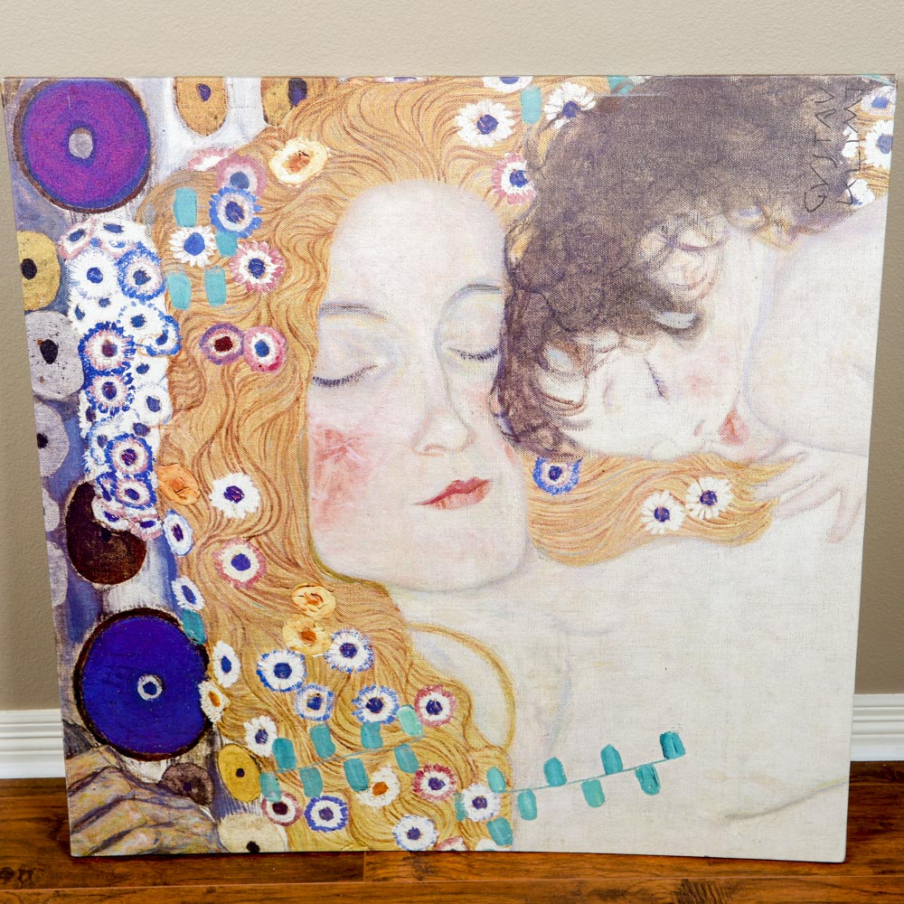 Giclee Print on Canvas After Gustav Klimt