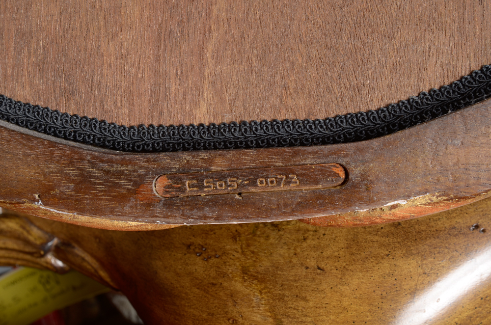 Harrison and Gil Dauphine Wooden Oval Wall Mirror