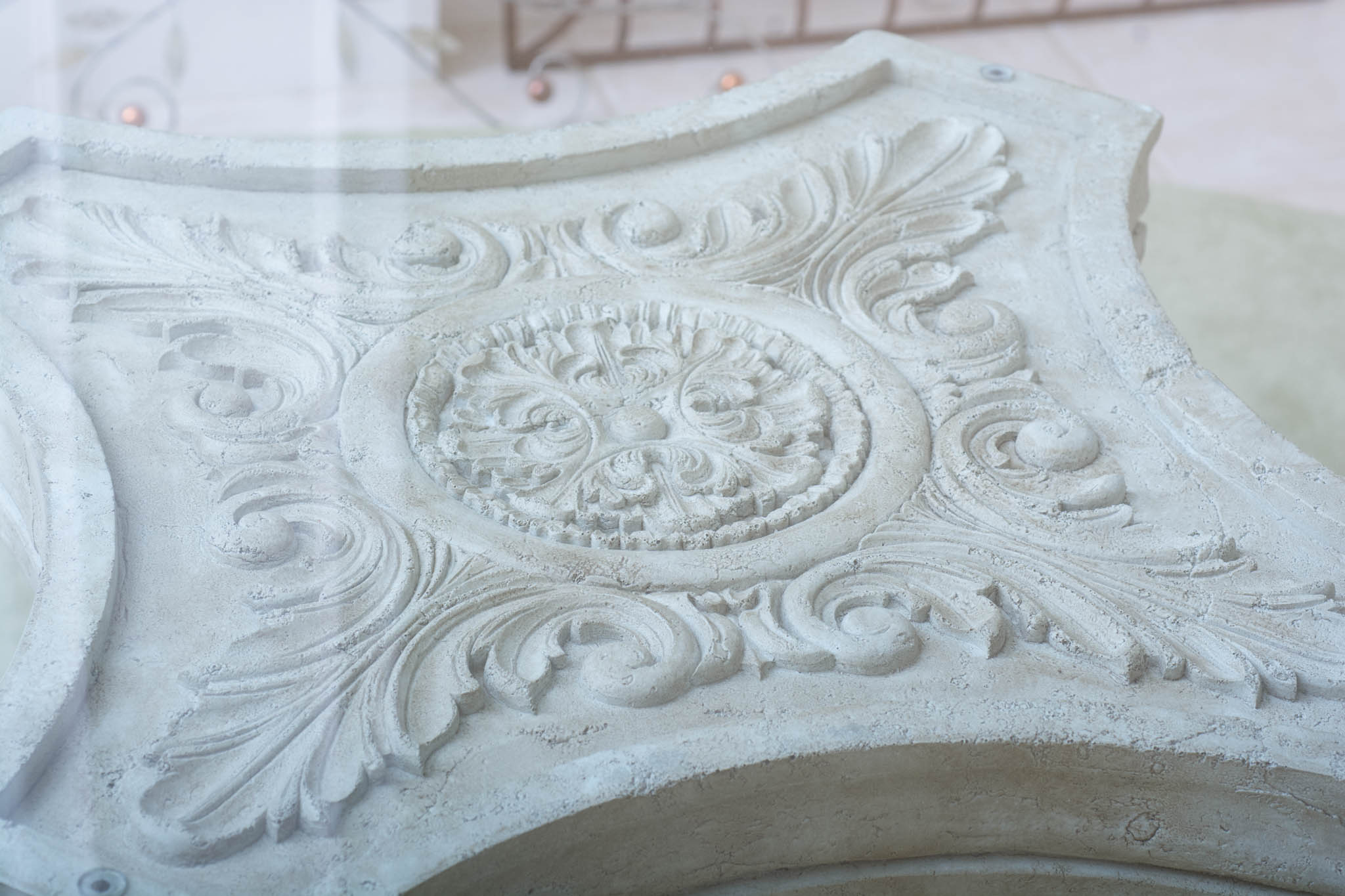 Glass Top Pedestal Dining Table