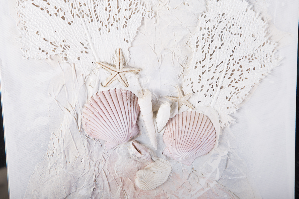 Russo Signed Mixed Media Sea Motif Artwork