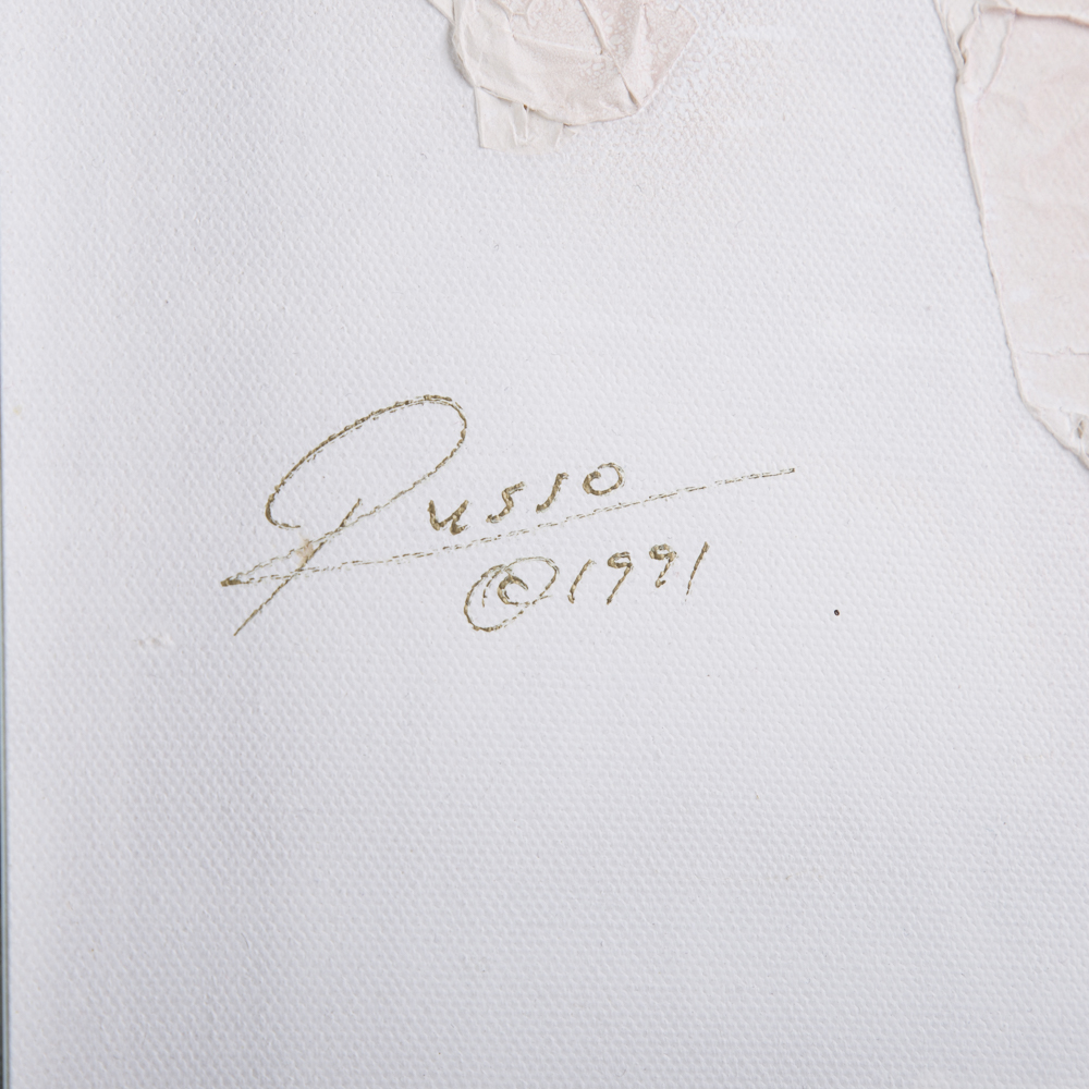 Russo Signed Mixed Media Sea Motif Artwork