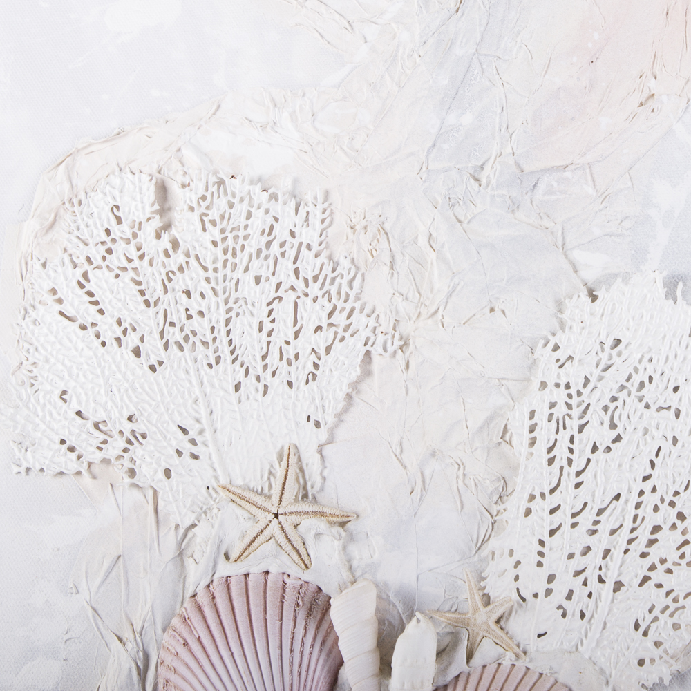 Russo Signed Mixed Media Sea Motif Artwork