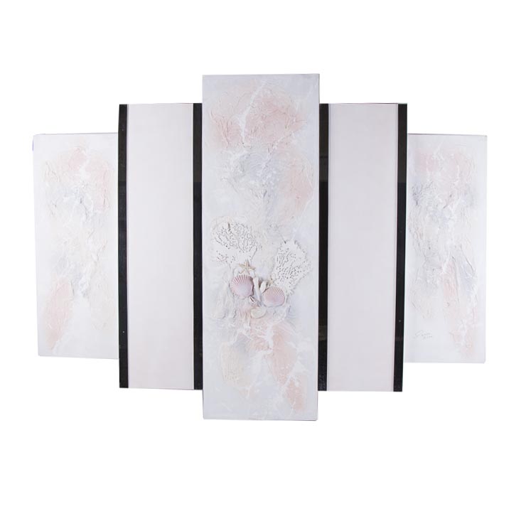 Russo Signed Mixed Media Sea Motif Artwork