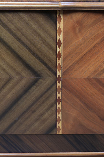 Art Deco Lane Waterfall Cedar Chest With Windsor Clock