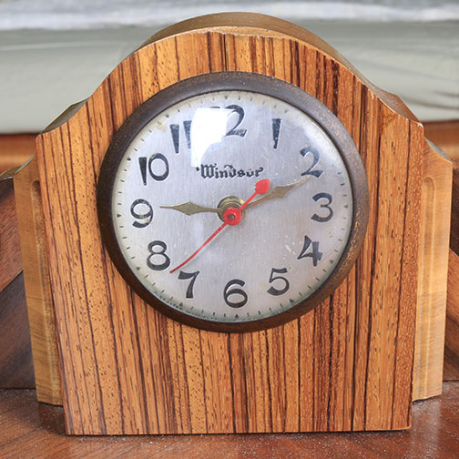 Art Deco Lane Waterfall Cedar Chest With Windsor Clock
