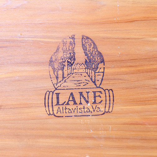 Art Deco Lane Waterfall Cedar Chest With Windsor Clock