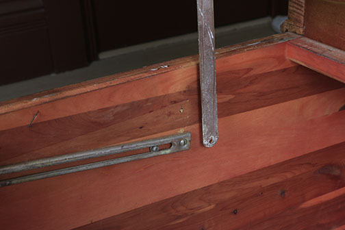 Art Deco Lane Waterfall Cedar Chest With Windsor Clock