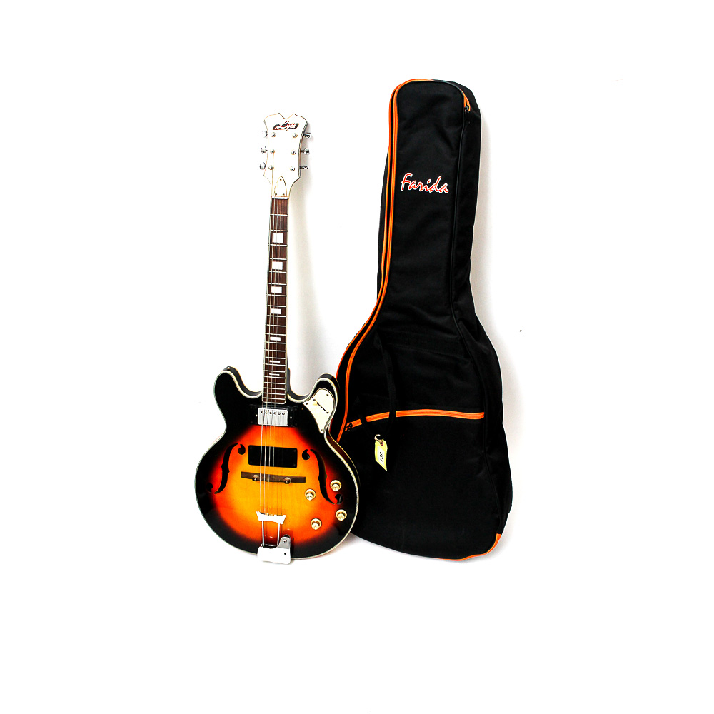 Lyle Hollow Body Sunburst Electric Guitar