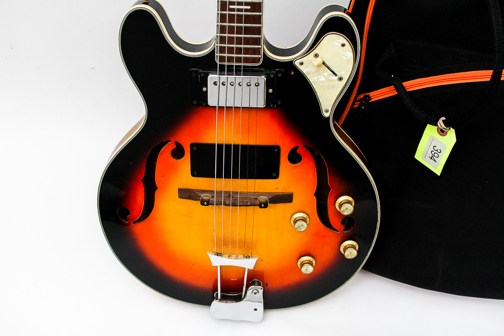 Lyle Hollow Body Sunburst Electric Guitar