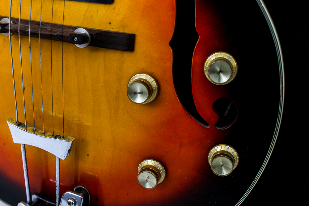 Lyle Hollow Body Sunburst Electric Guitar