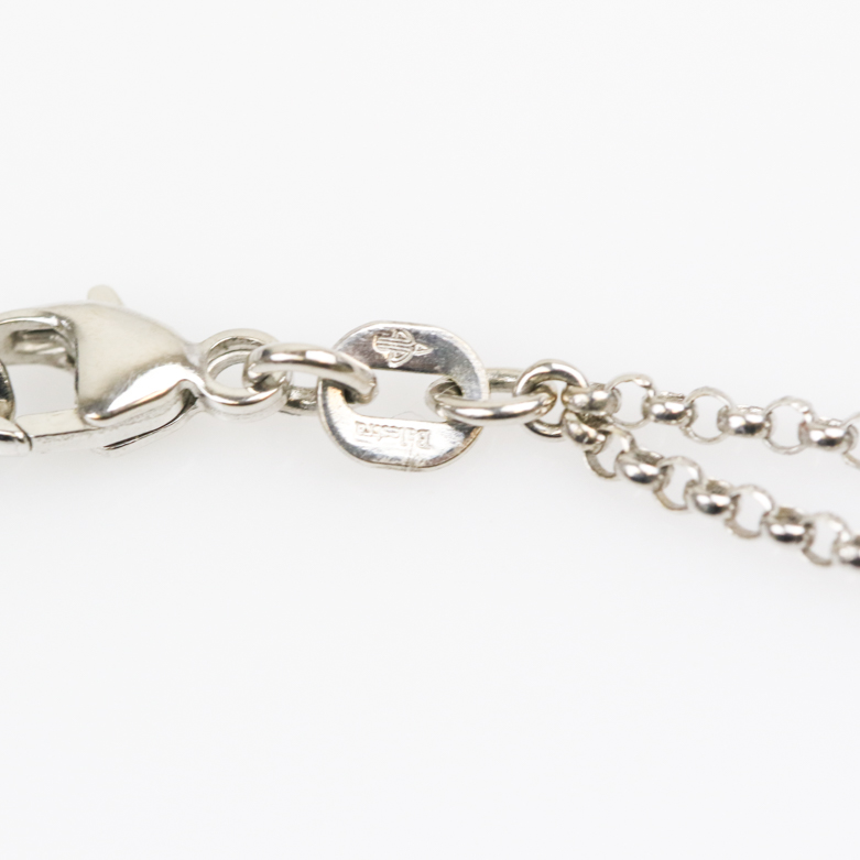 Balestra 18K White Gold and 1.00 CTW Diamond Open Heart Pendant Necklace