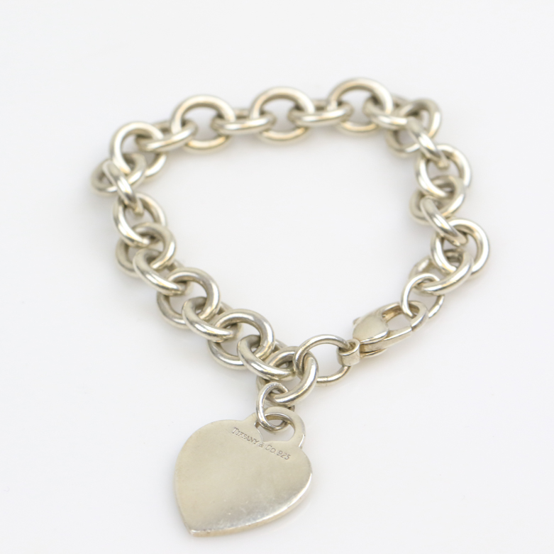 Tiffany & Co. Sterling Silver Heart Tag Bracelet