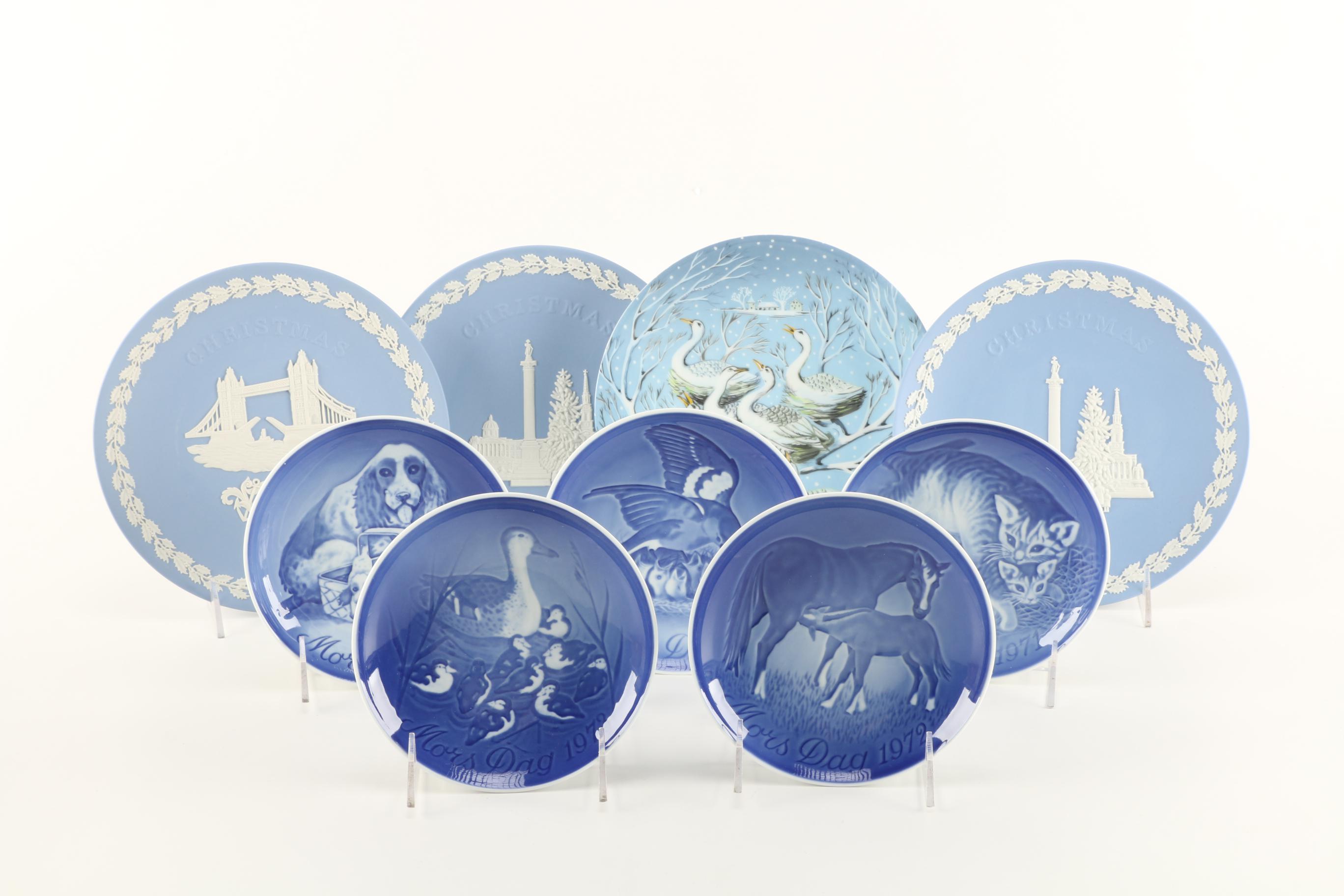Wedgwood and Bing & Grøndahl Decorative Plates