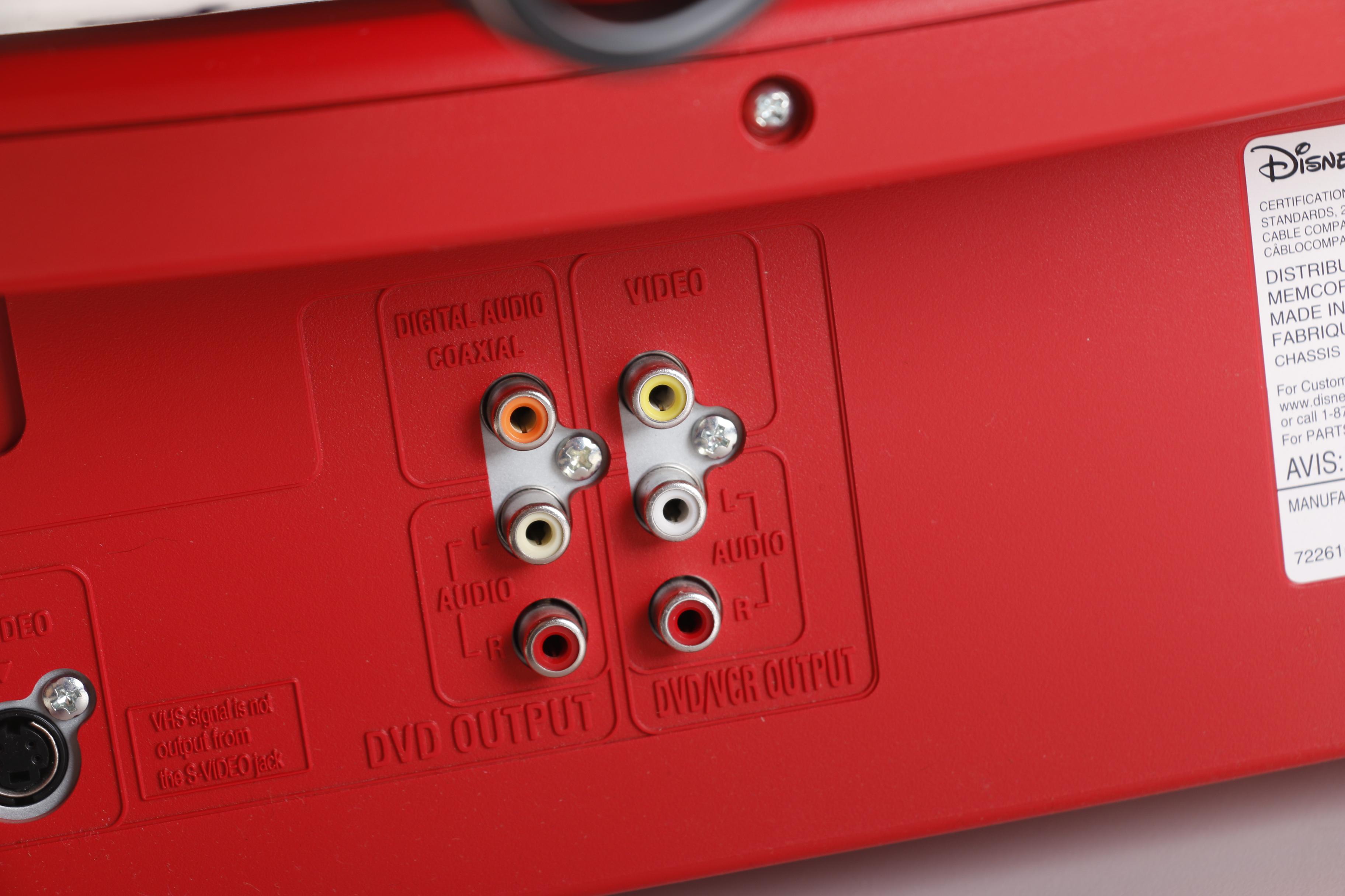 Disney Mickey Mouse Theme Television and Matching VHS/DVD Player