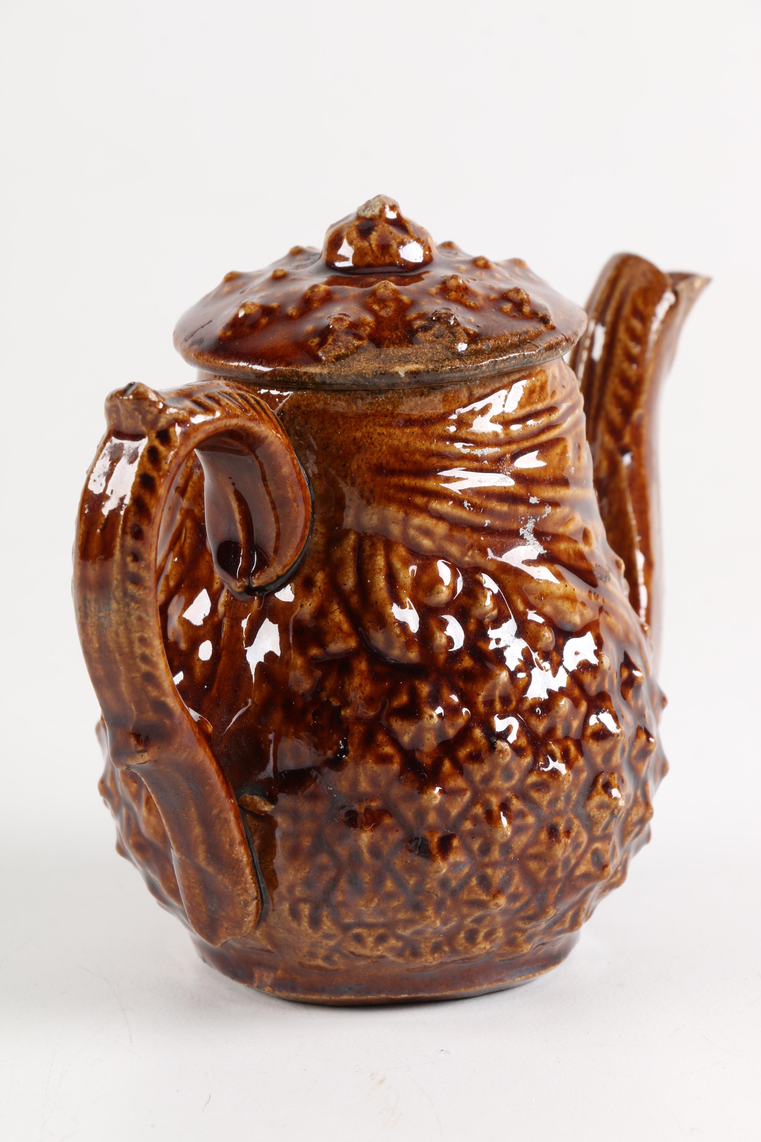Vintage Brown Glazed Teapots