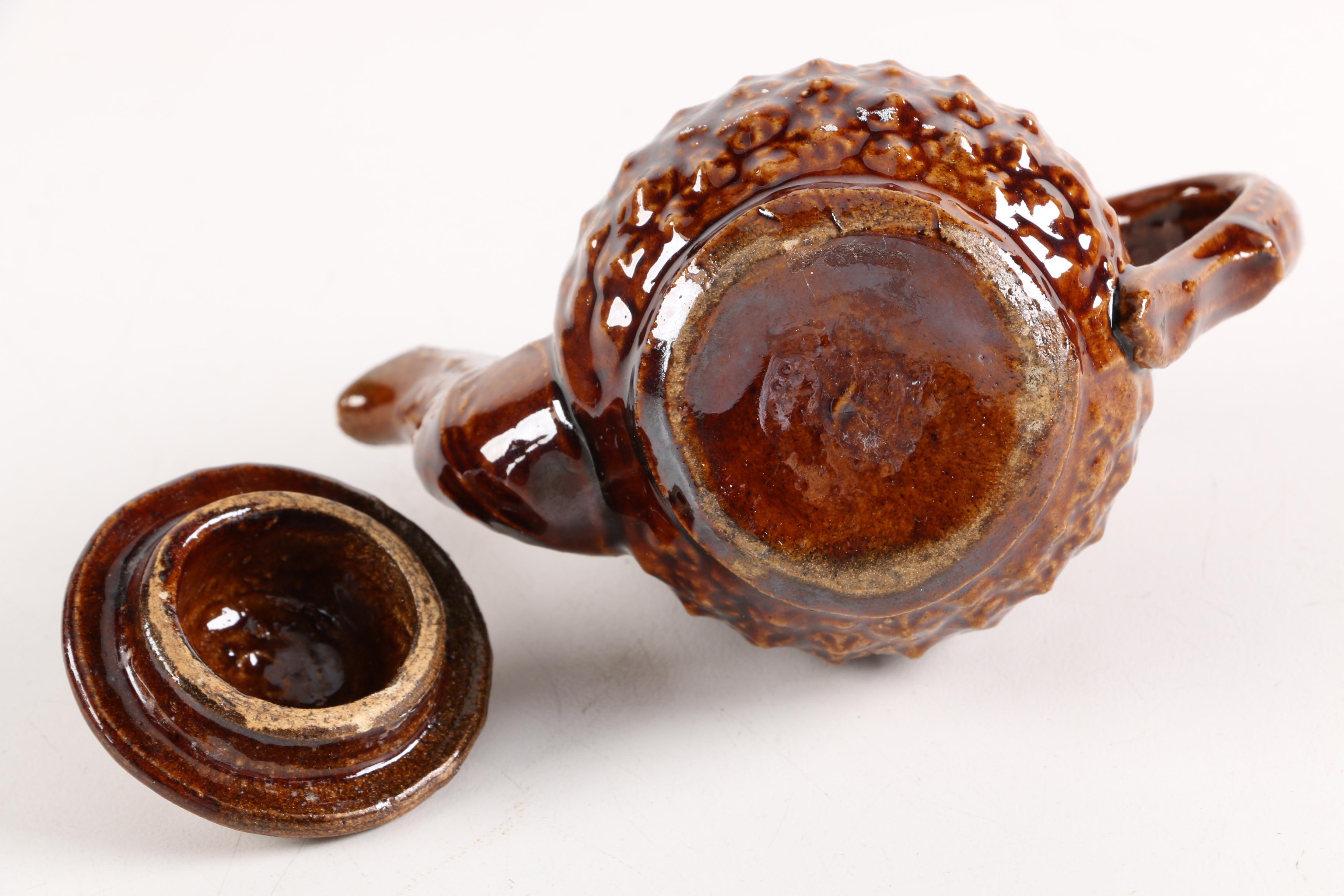 Vintage Brown Glazed Teapots