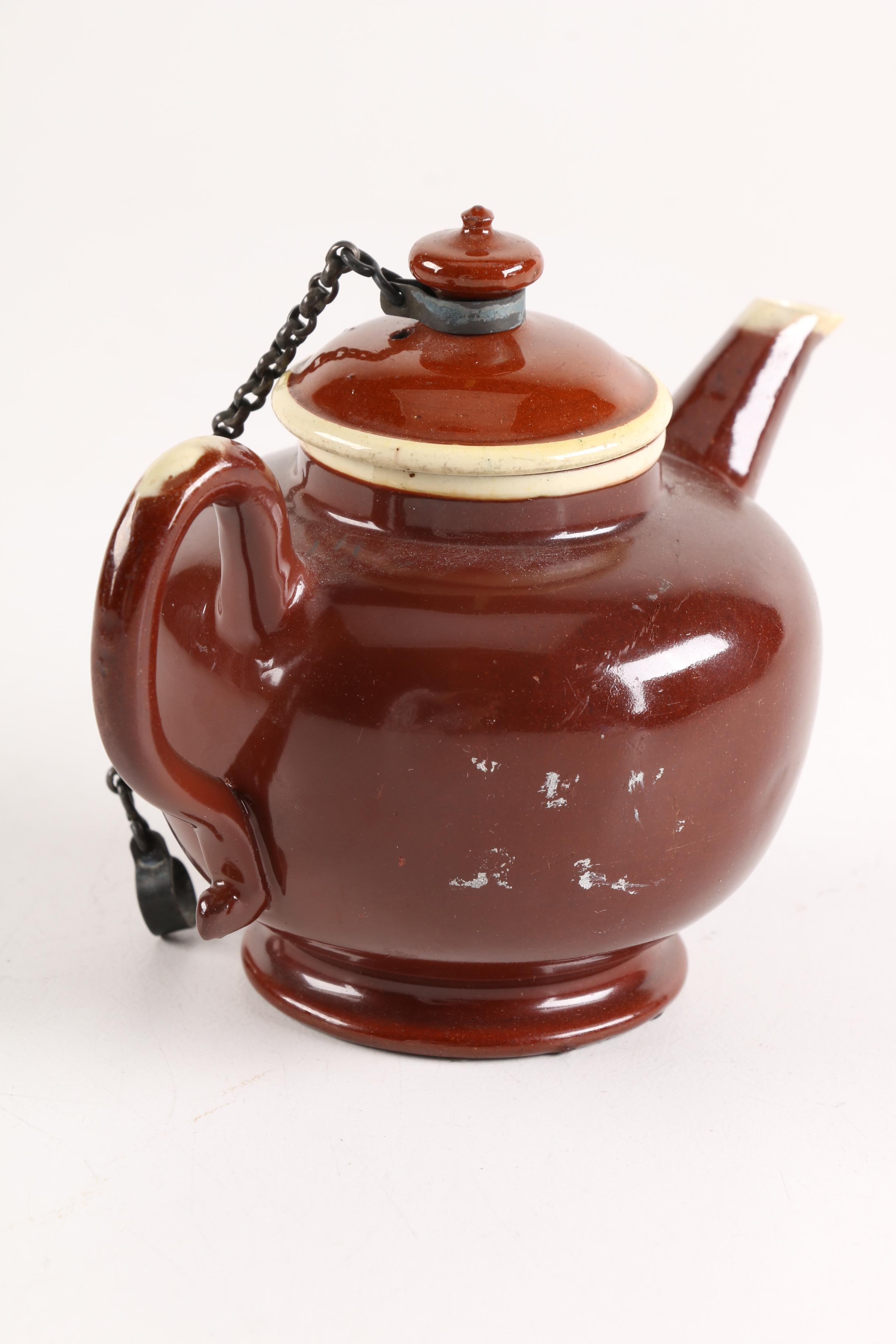 Vintage Brown Glazed Teapots
