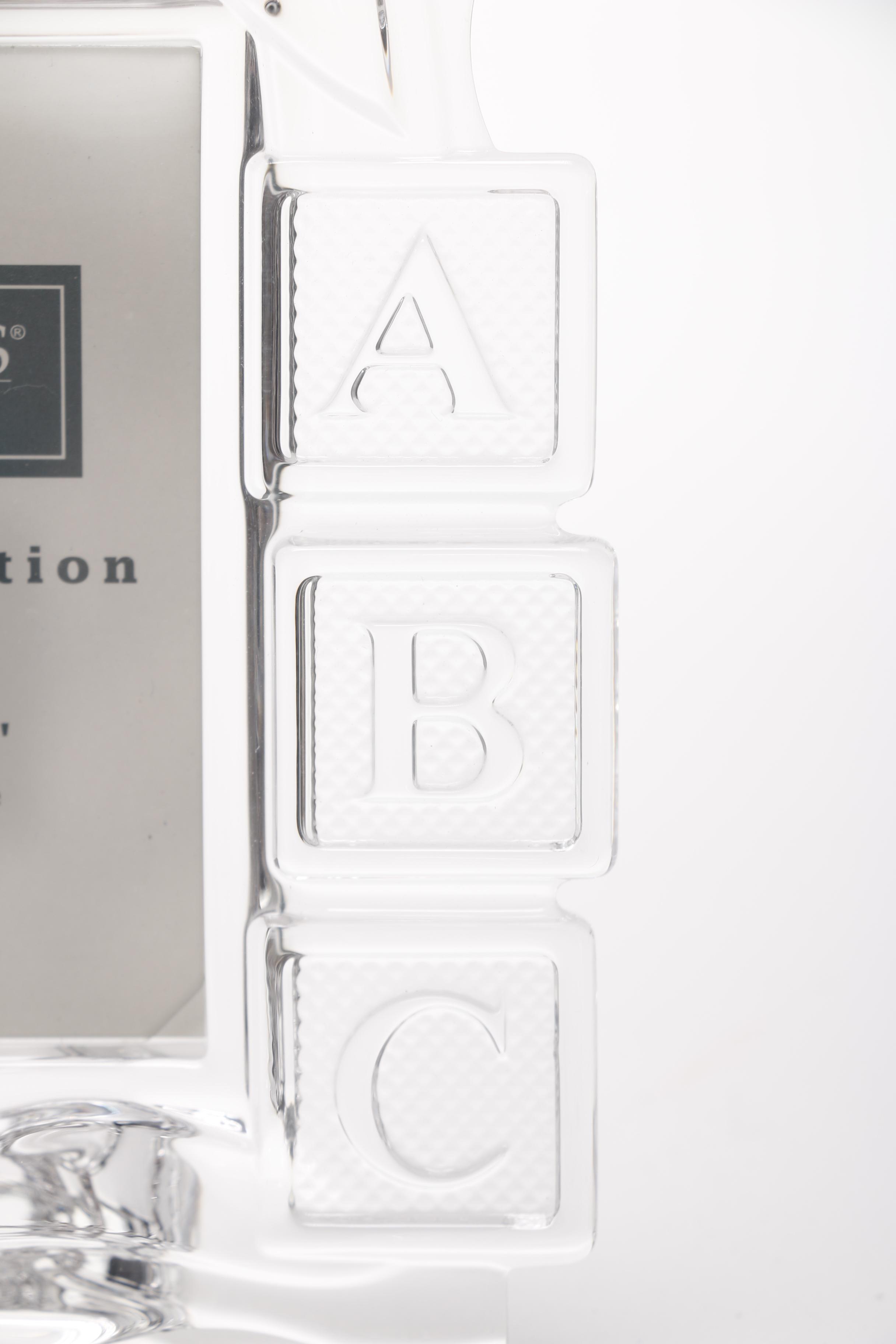 Marquis by Waterford "Baby Blocks" Crystal Frame