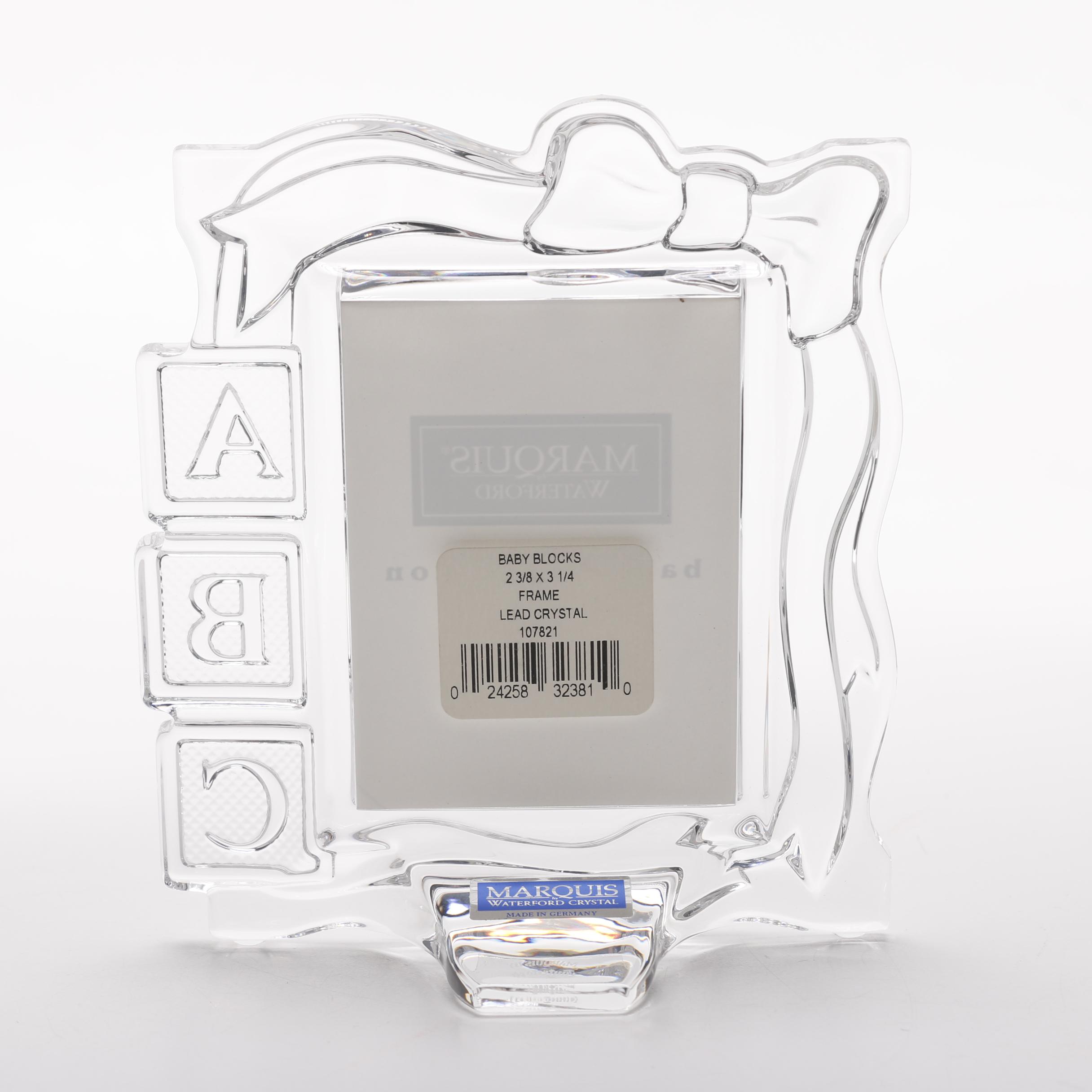 Marquis by Waterford "Baby Blocks" Crystal Frame