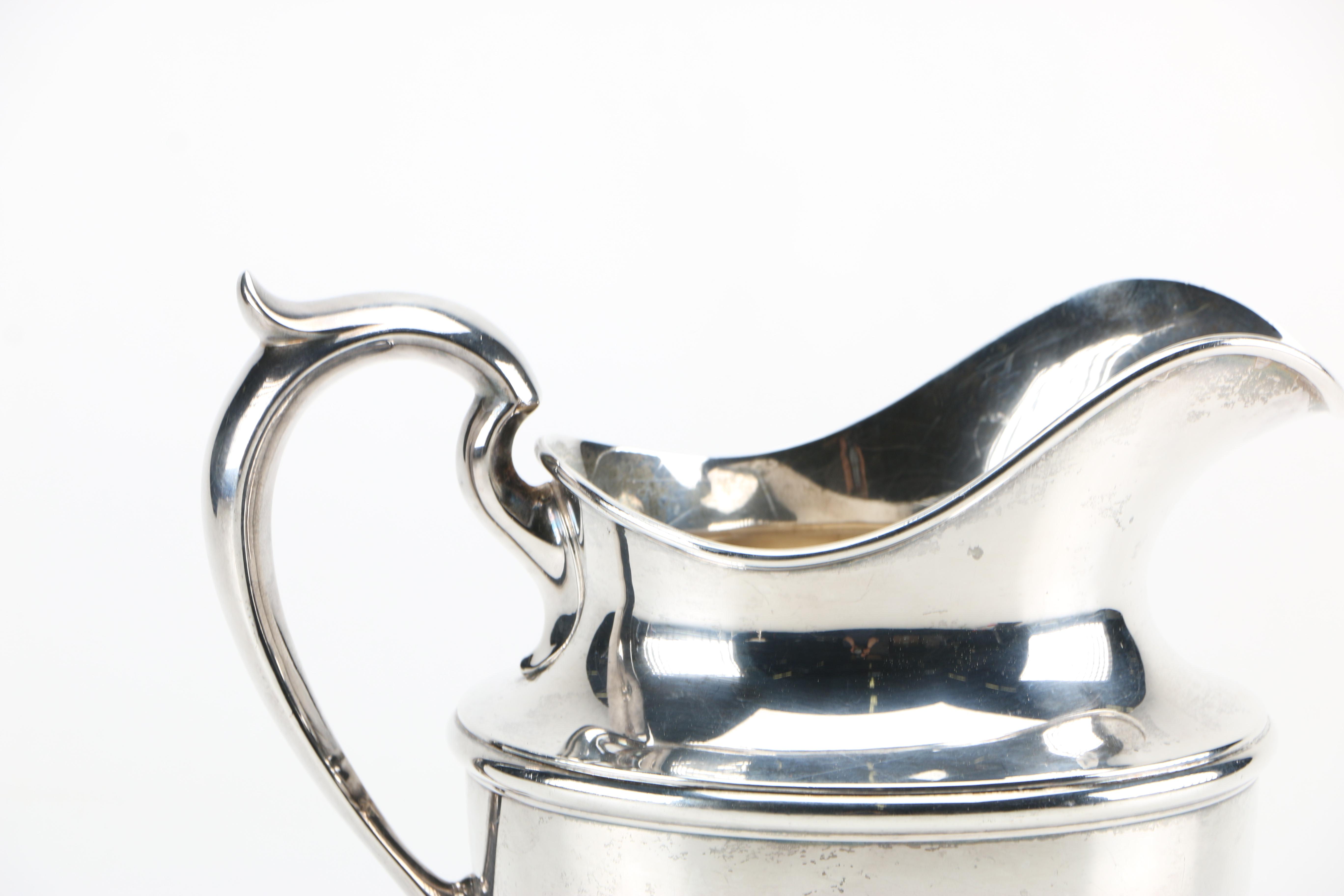 Quaker Silver Co. Weighted Sterling Compote and Gorham Sterling Pitcher