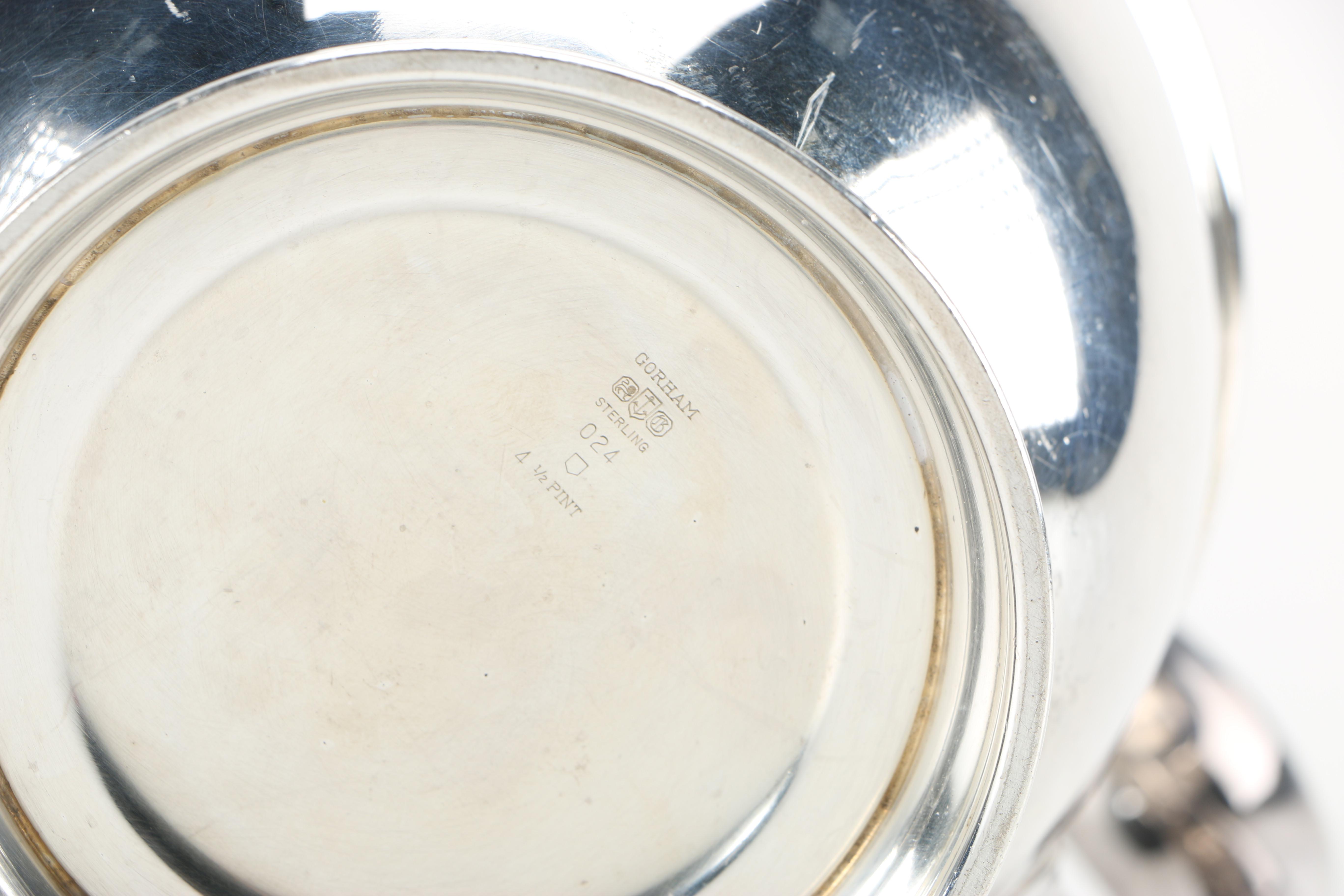 Quaker Silver Co. Weighted Sterling Compote and Gorham Sterling Pitcher