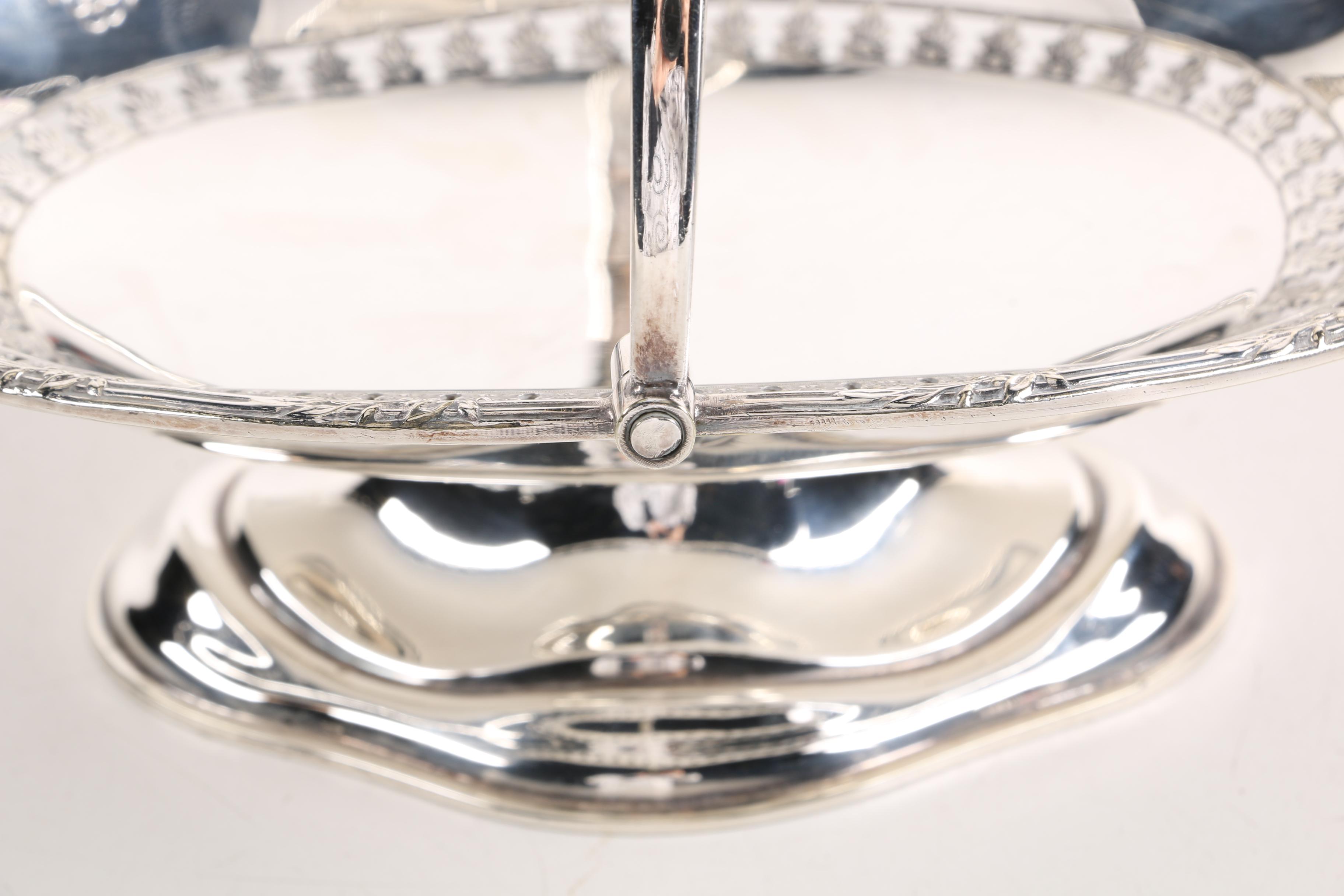 G W & S Silver Plated Basket