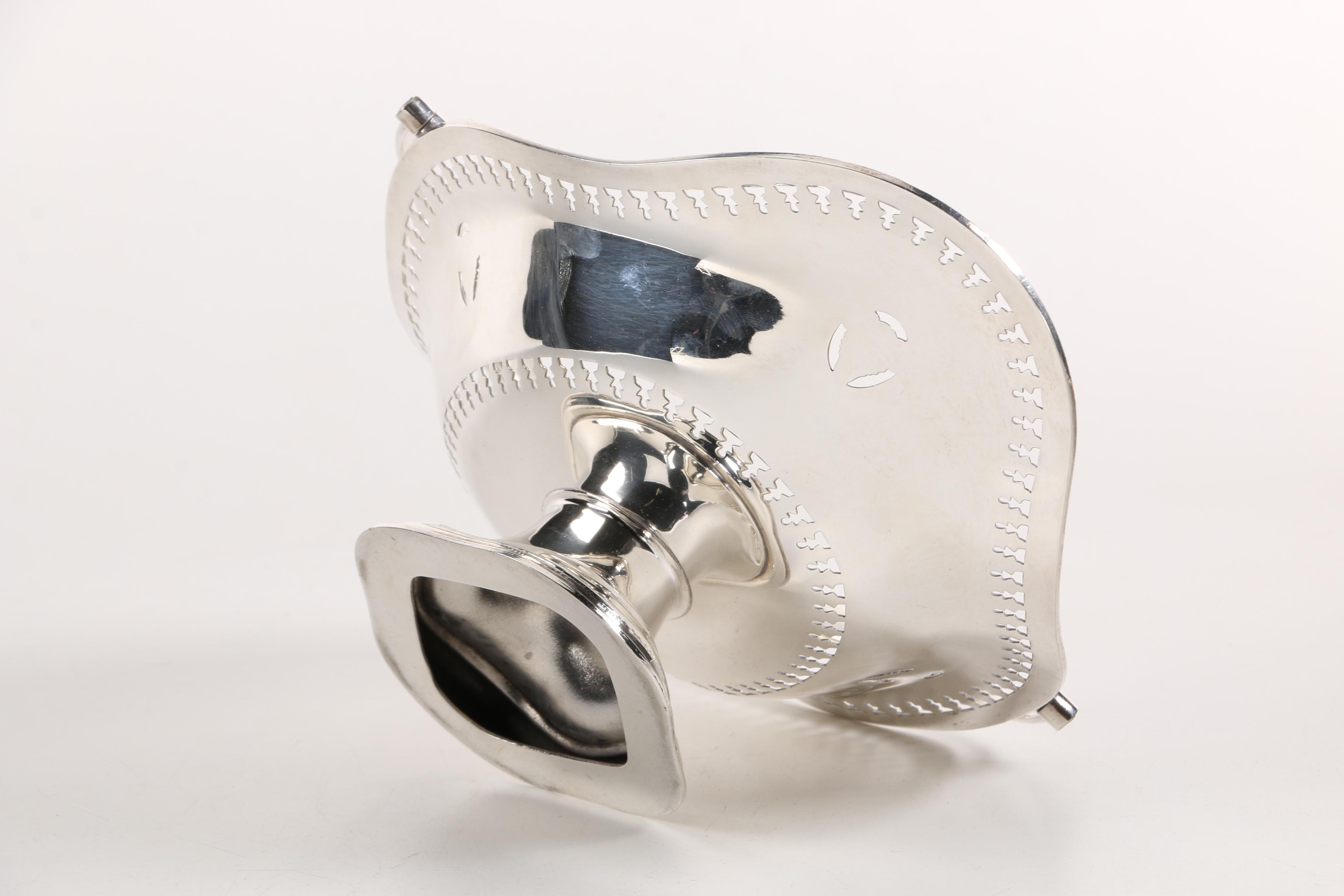 G W & S Silver Plated Basket