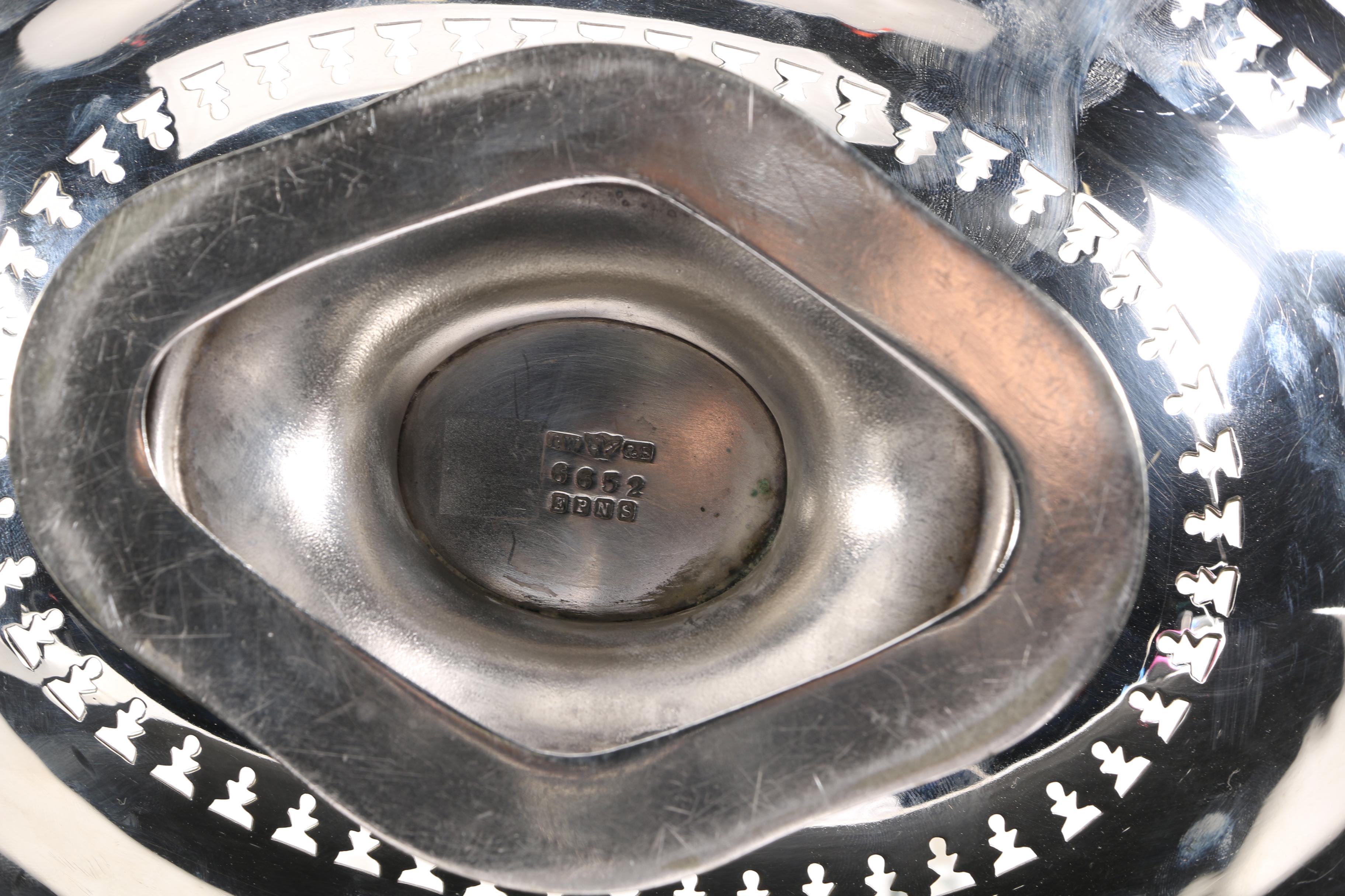 G W & S Silver Plated Basket