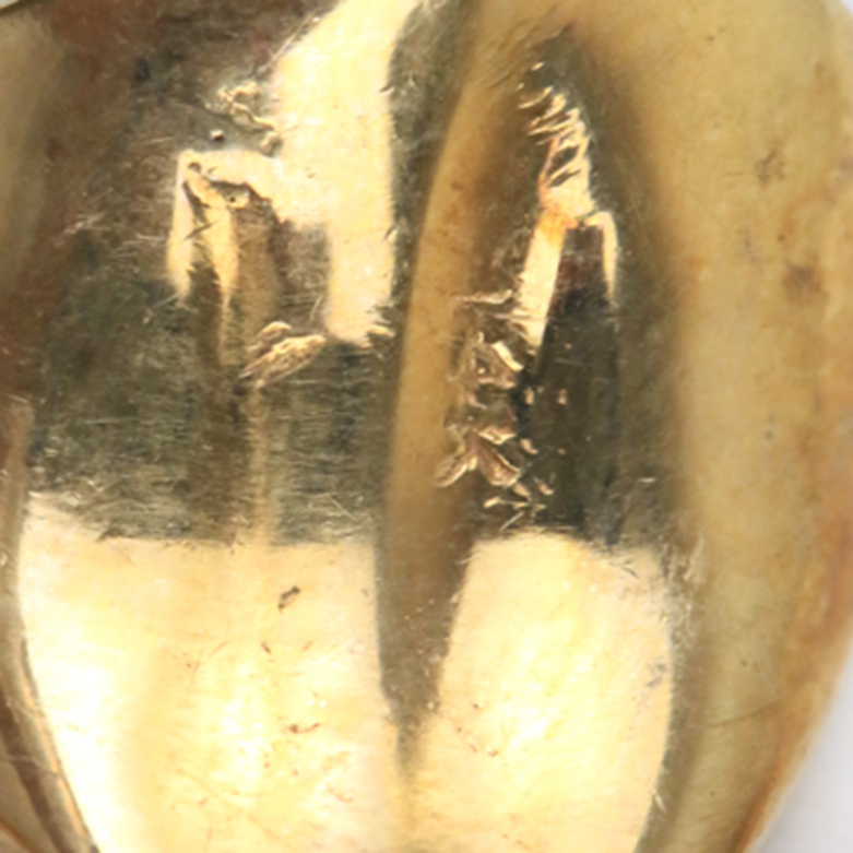 14K Yellow Gold and Pink Sapphire Flower Pendant