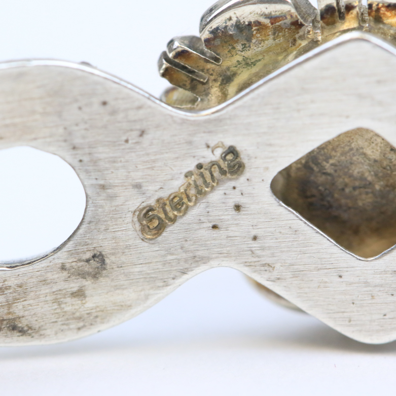 Francis L. Begay Navajo Sterling Silver and Chalcedony Cuff