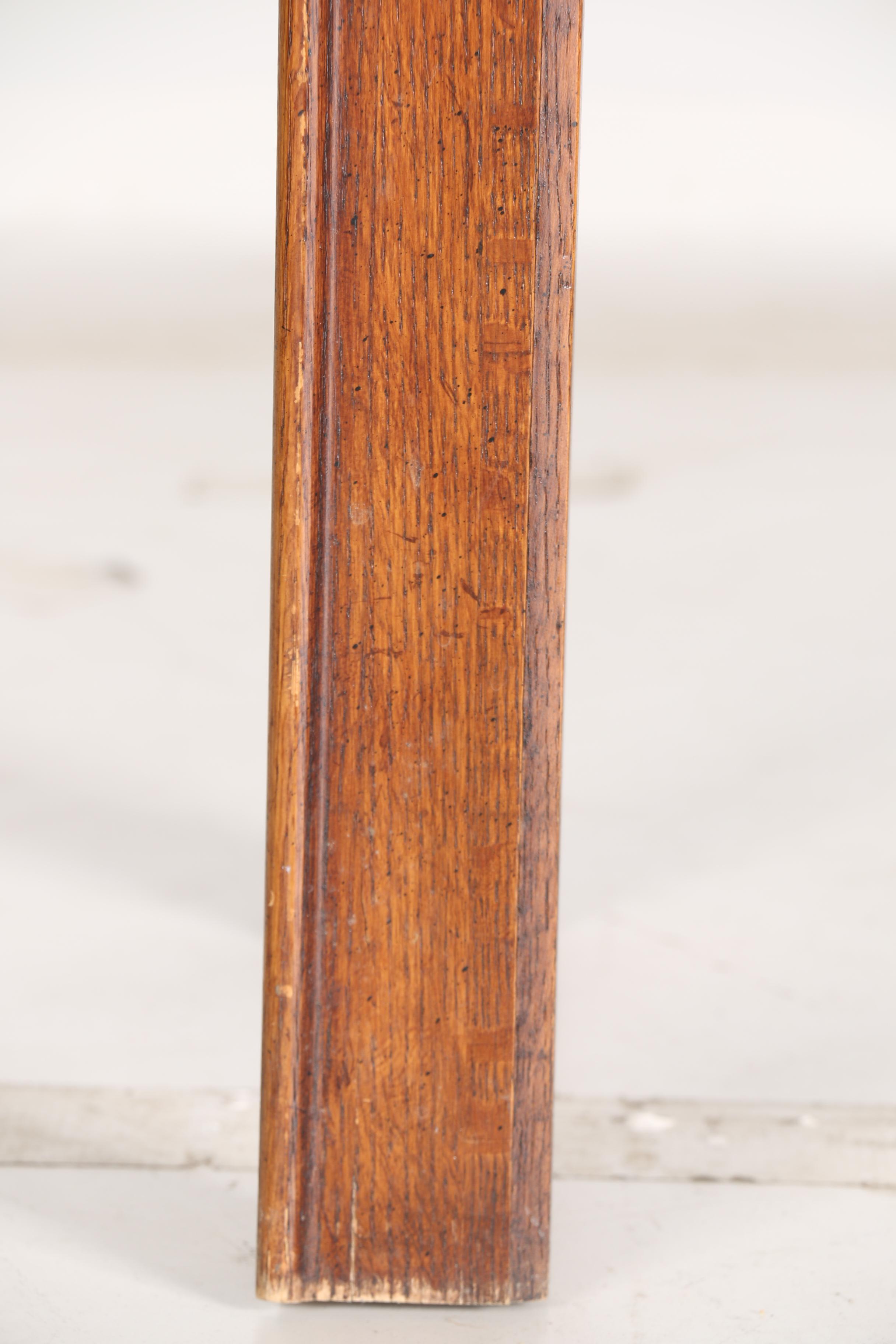 Vintage Glass Top Console Table