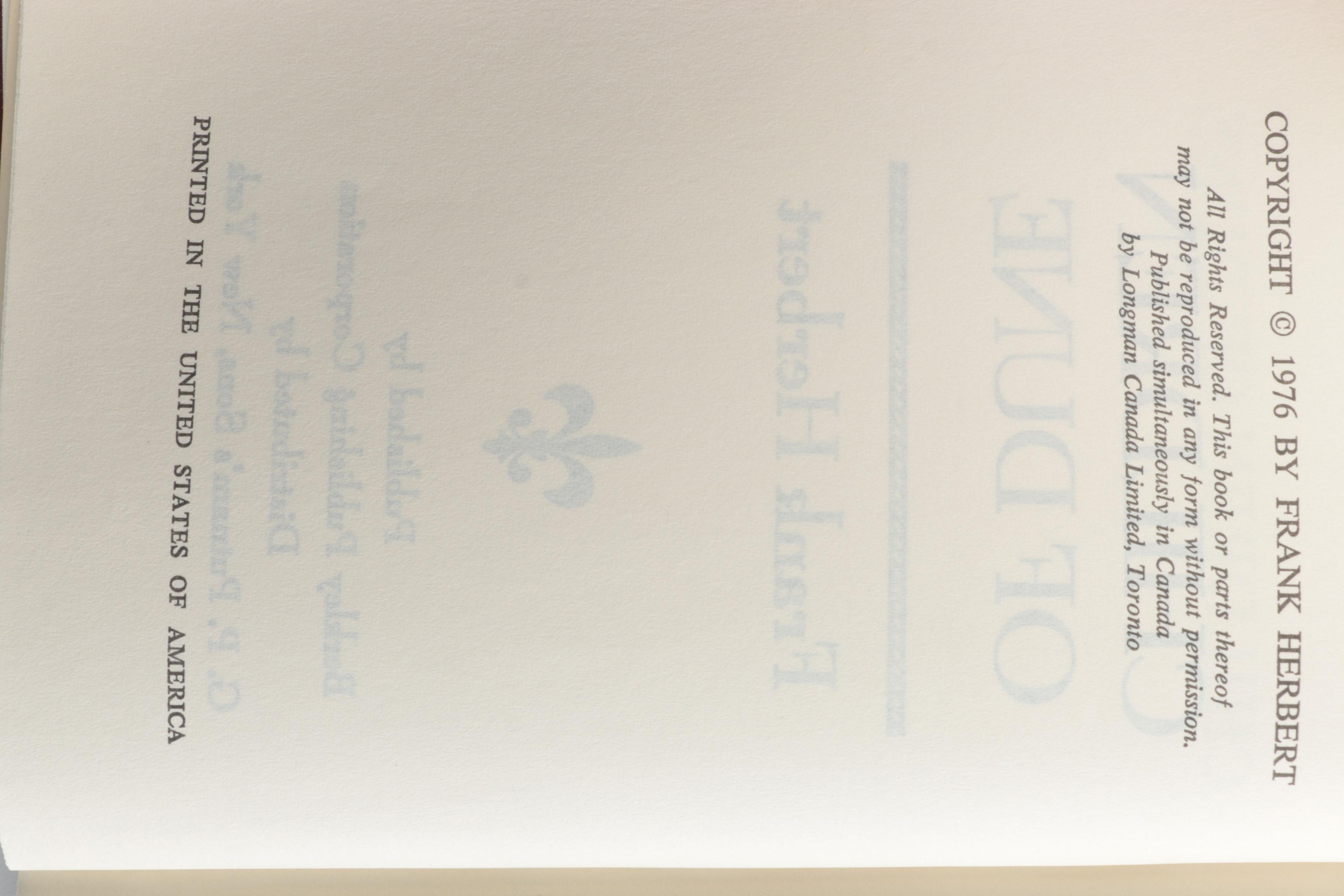 1976 "Children of Dune" by Frank Herbert