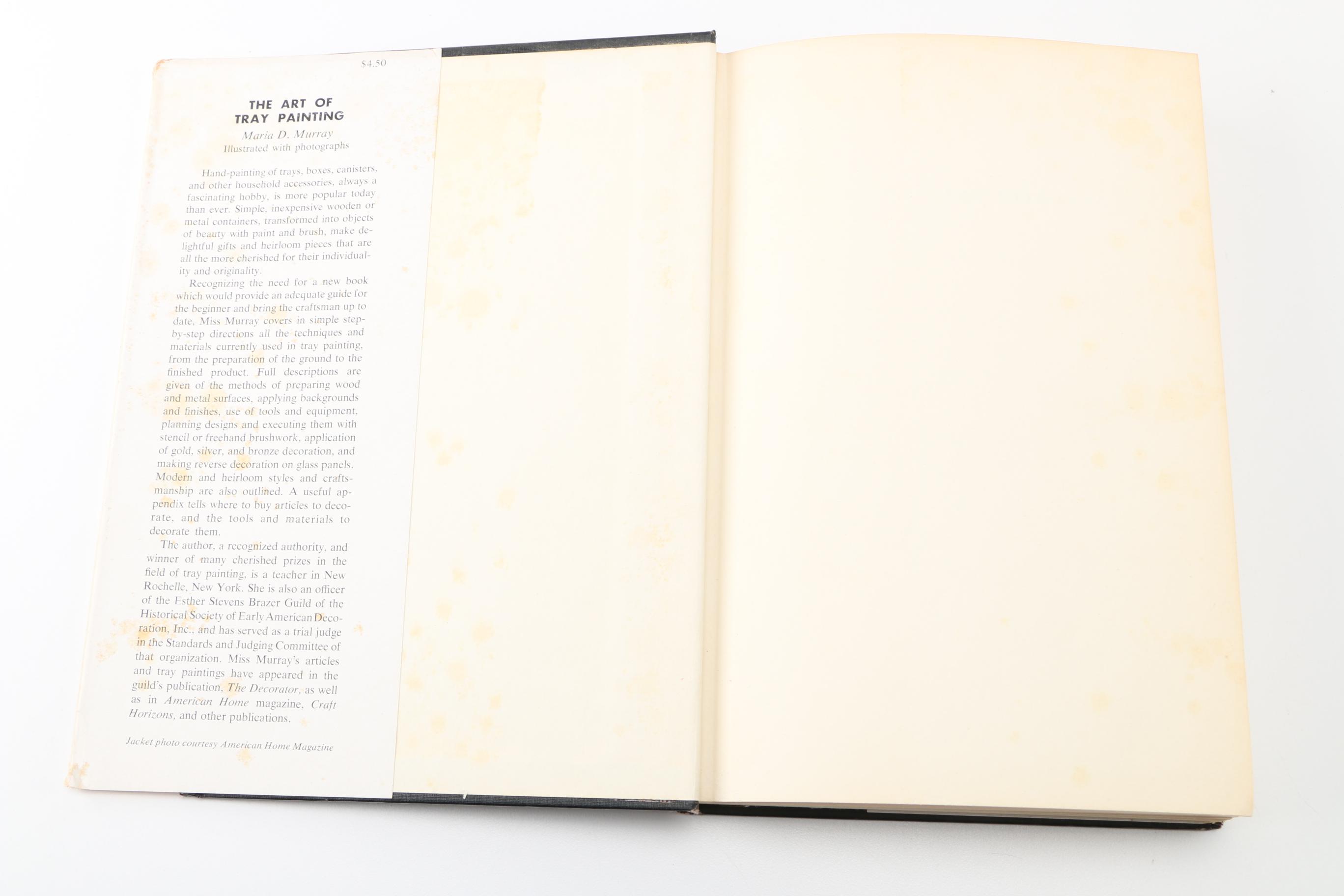 1954 "The Art of Tray Painting" by Maria D. Murray